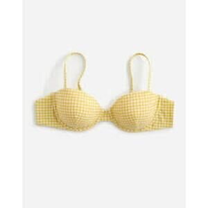 Madewell Balconette Bikini Top – Chamomile Tea Seersucker – Small – NWT